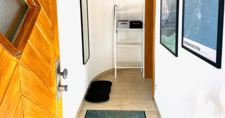 Open door to the apartment THEVIEW